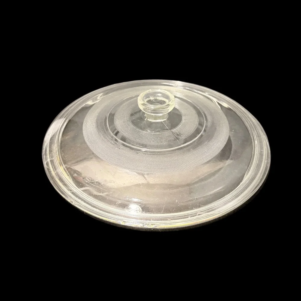 Vtg #22 Mexico Clear Glass Replacement Lid 9.5